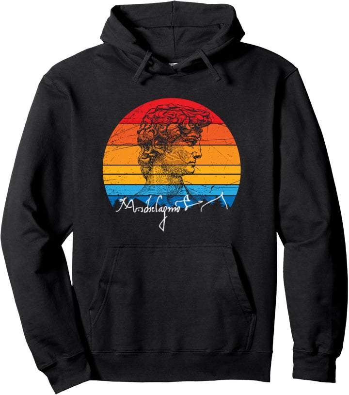 Vintage Retro David Michelangelo Pullover Hoodie
