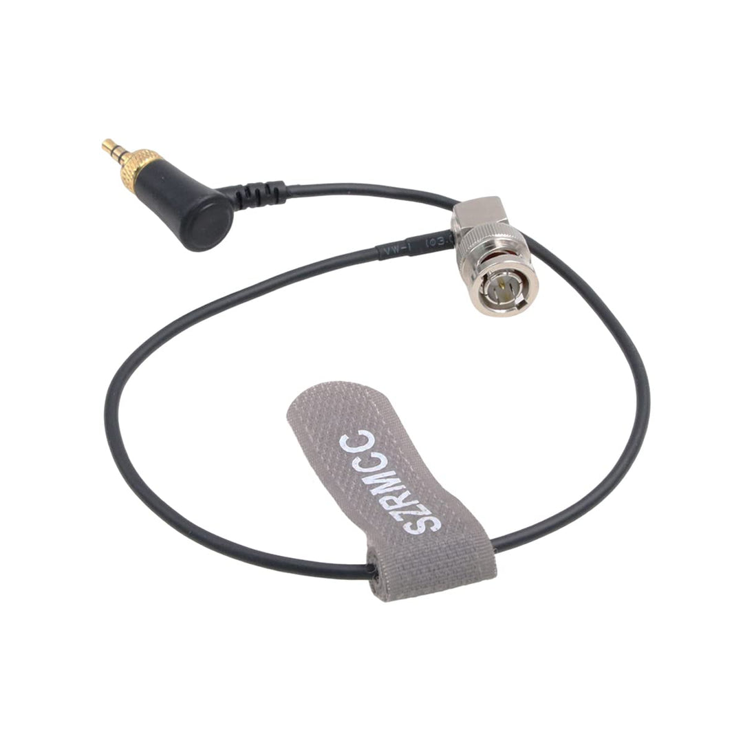 SZRMCC Timecode Kabelverriegelung 3,5 mm TRS auf BNC-Stecker für Deity TC-1 auf Blackmagic Ursa Mini