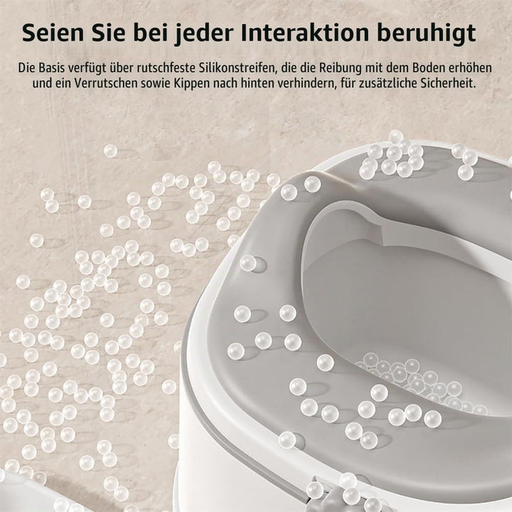 Töpfchentraining-Toilettensitz für Kleinkinder, multifunktionales tragbares Töpfchen mit Spritzschut