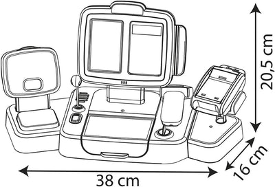 Smoby - elektronische Supermarktkasse XL - Spielkasse mit Taschenrechnerfunktion, Licht- und Soundge