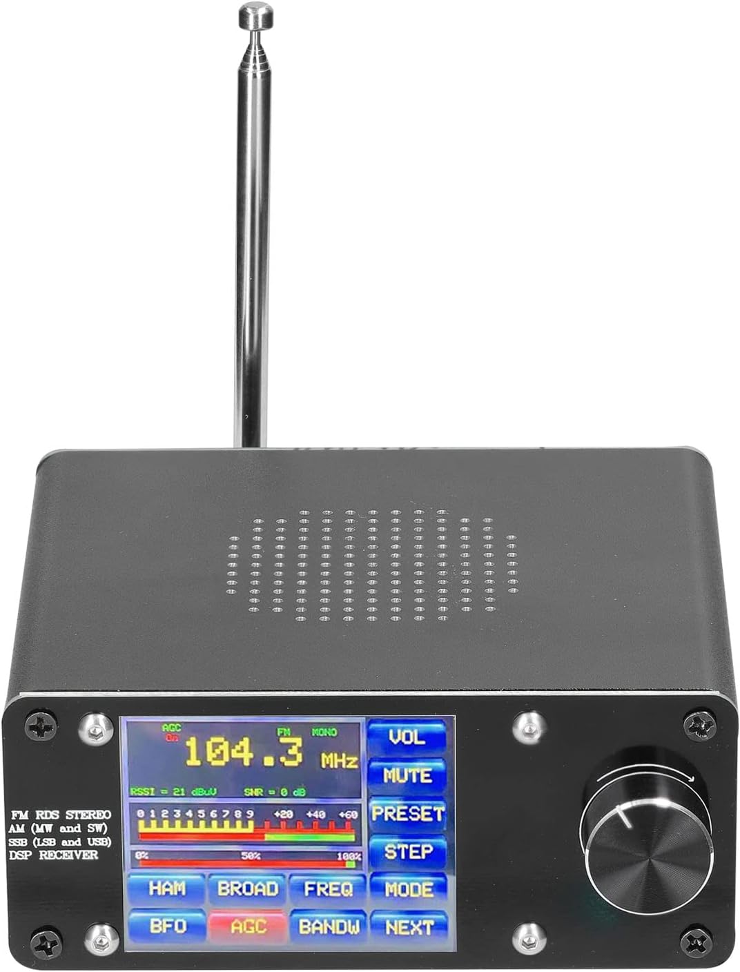 Irfora ATS-100 SI4732/SI4735 Vollwellenband-Radioempfänger FM SSB (LSB und USB) Unterstützt die Send