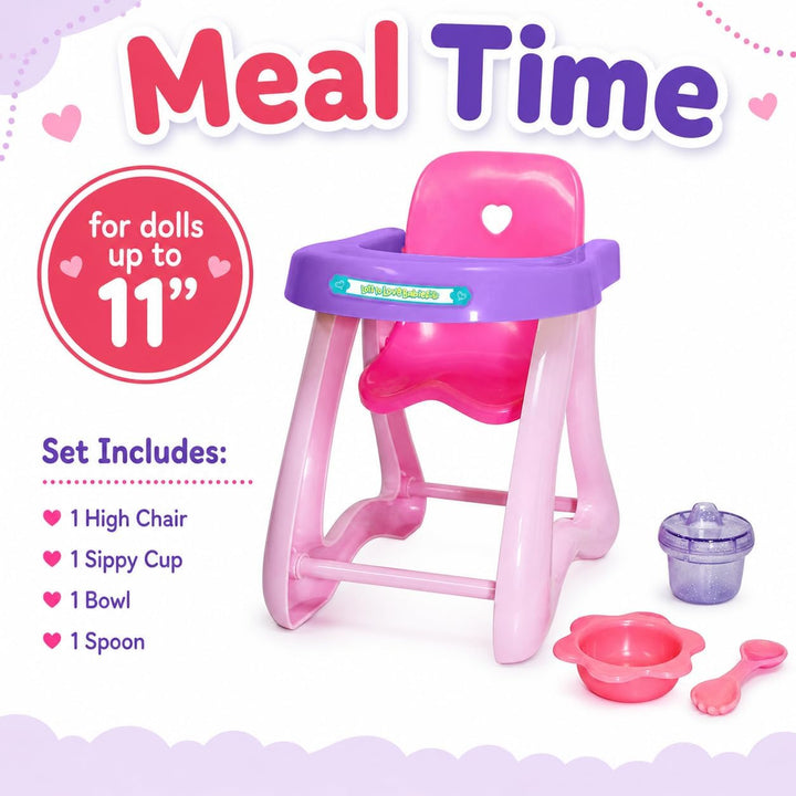 JC TOYS - Accessories 81453 Puppenzubehör, Farbset, 3 Stück, Rosa, 33 cm