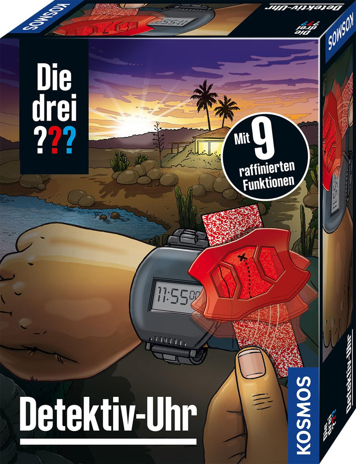 Die drei ??? Detektiv-Uhr von KOSMOS 632298, Detektivspielzeug, Detektiv Ausrüstung, Detektiv Set, M