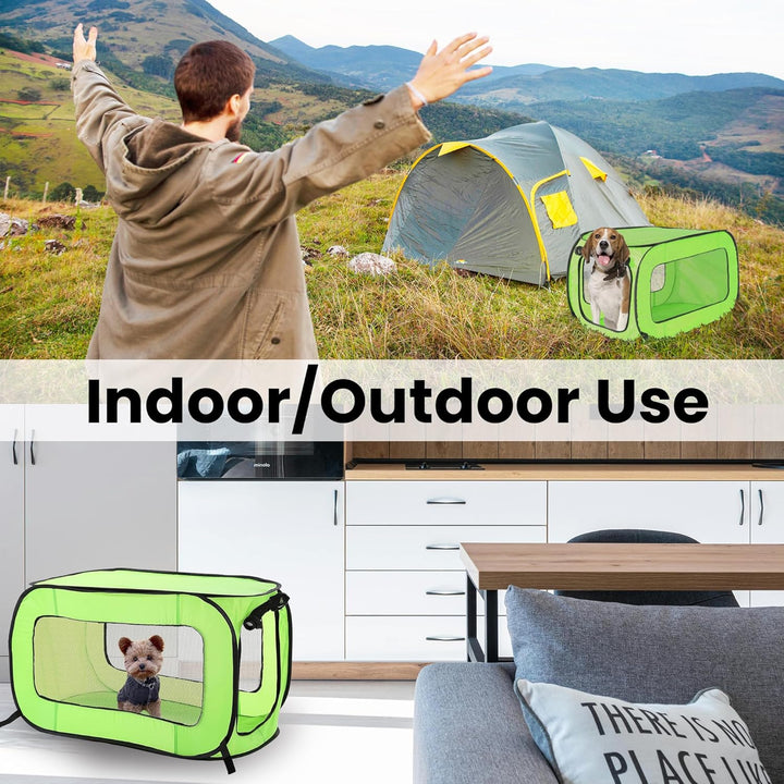 Beatrice Home Fashions Tragbare, zusammenklappbare Hundehütte, Reisekäfig, für Katzen und Hunde, 82,