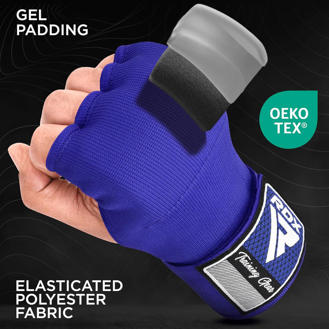 RDX Gel Innenhandschuhe Boxen MMA Muay Thai Training, Elastisch Boxbandagen 100cm Lang Handgelenkban