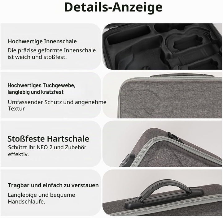 Tragetasche für DJI Neo 2 Motion Fly More Combo, tragbare Reise-Aufbewahrungs-Schultertasche für Gog