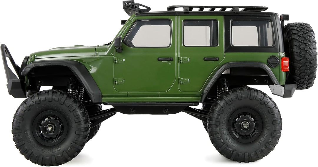 Amewi AMXRock Mini-Crosstrail Scale Crawler 4WD 1:16 RTR grün inkl. Fernsteuerung, Akku, Ladekabel
