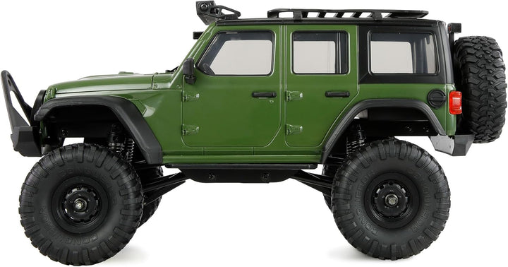 Amewi AMXRock Mini-Crosstrail Scale Crawler 4WD 1:16 RTR grün inkl. Fernsteuerung, Akku, Ladekabel