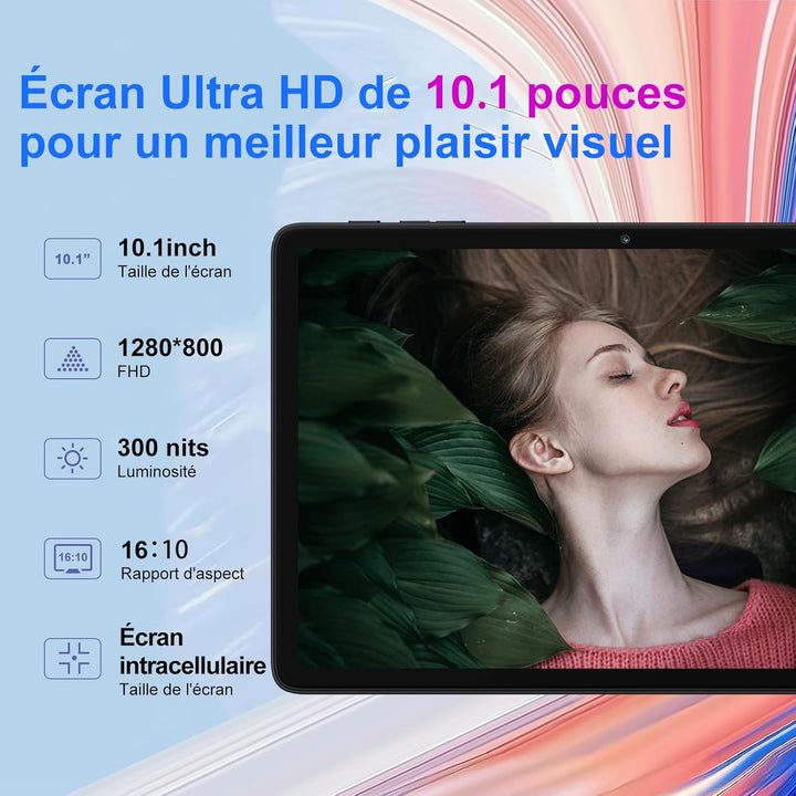2026 Neueste Tablet 10 Zoll Android Octa-Core 22GB RAM+128GB ROM 2TB Erweiterbar, BT 5.0, 8000mAh, 8