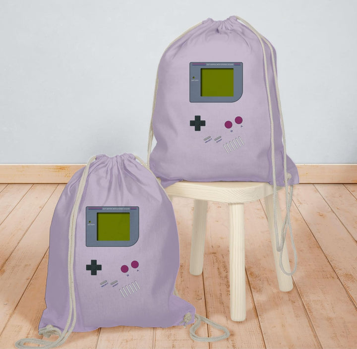 Shirtracer - Turnbeutel Rucksack - Gameboy | Nerds 14 Pastell Lila, 14 Pastell Lila