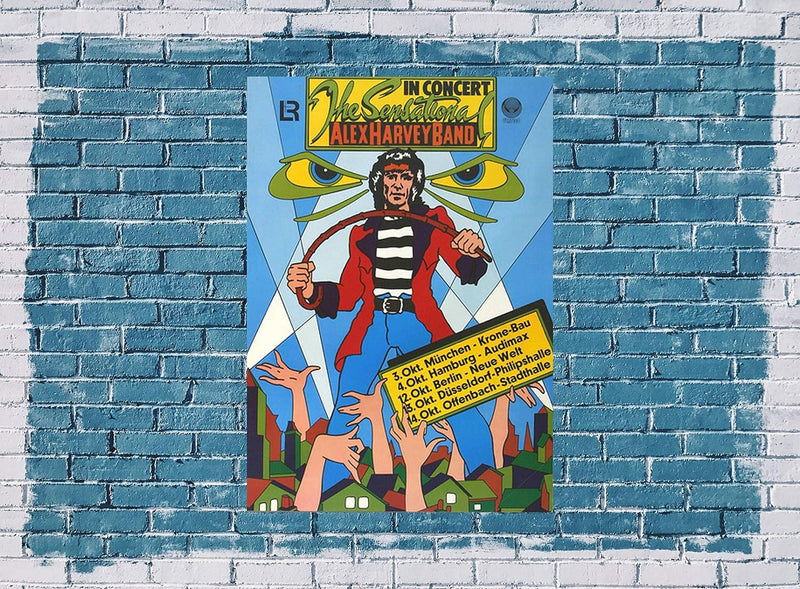 Alex Harvey Band - Penthouse Tapes, Tour 1976 » Konzertplakat/Premium Poster | Live Konzert Veransta