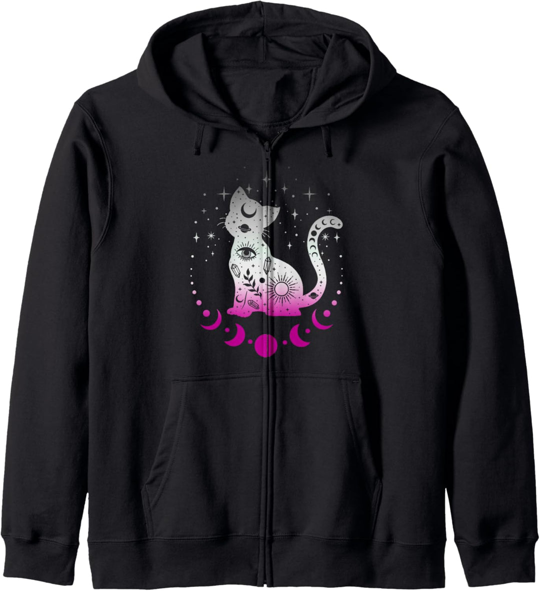 Asexuelle Pride Flaggenfarben, Astronomie Katze Kapuzenjacke