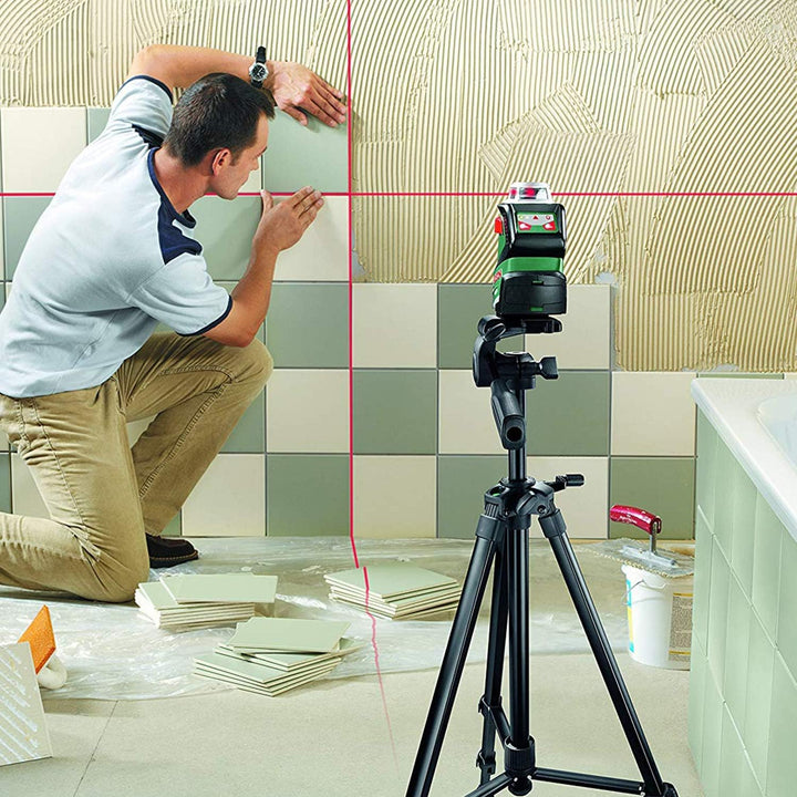 Bosch Premium-Stativ TT 150 (regulierbare Höhe 55-157 cm für schnelle und flexible Positionierung vo
