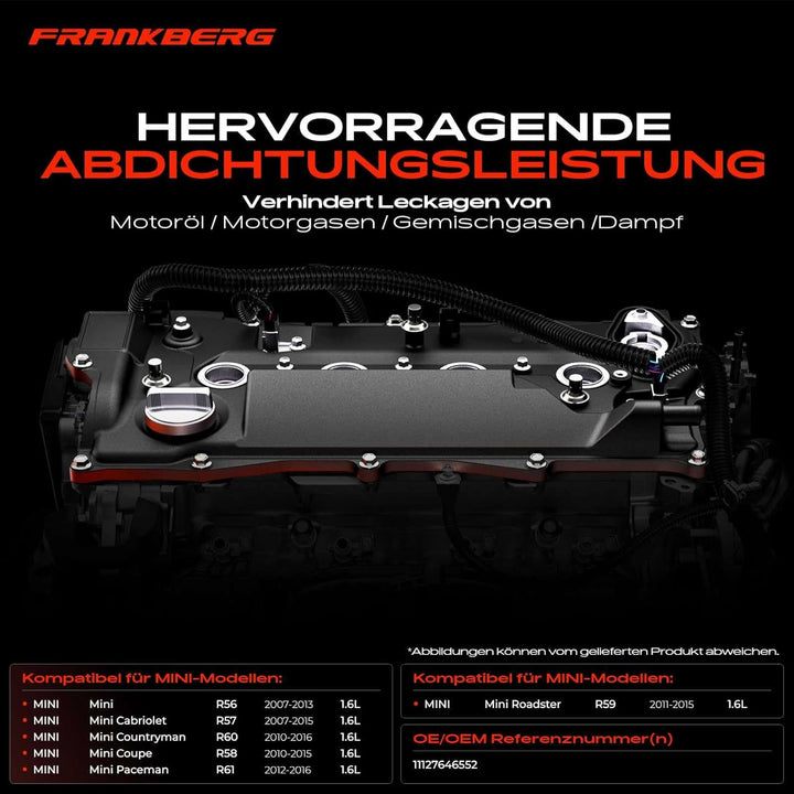 Ventildeckel Zylinderkopfhaube für R56 R57 R58 R59 R60 R61 Coo-per S 2007-2016 11127646552
