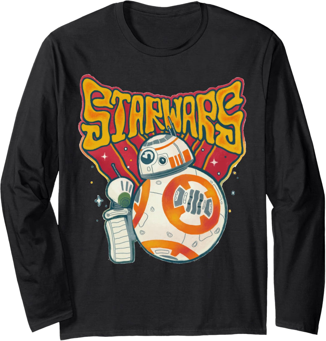 Star Wars: The Rise Of Skywalker BB-8 & D-O Logo Portrait Langarmshirt