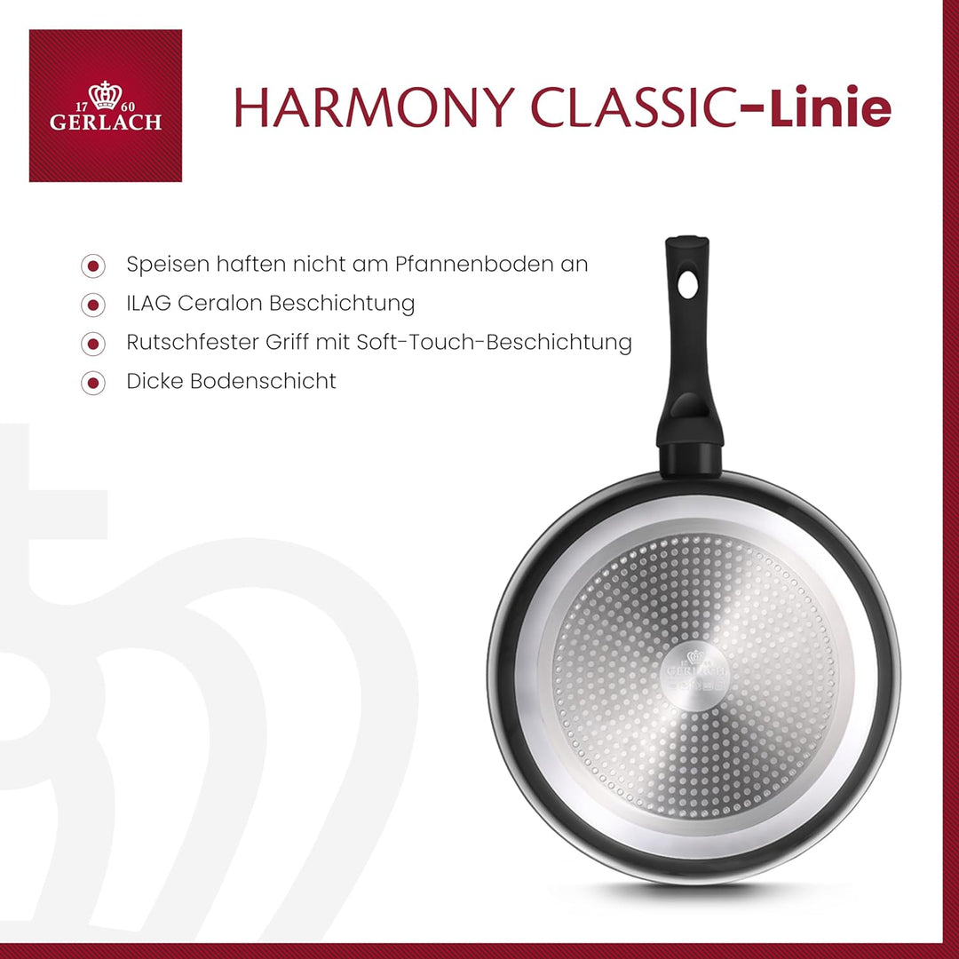 Gerlach Harmony Classic Pfanne Keramik Beschichtet Bratpfanne Keramikpfanne Bratpfannen Induktionsge