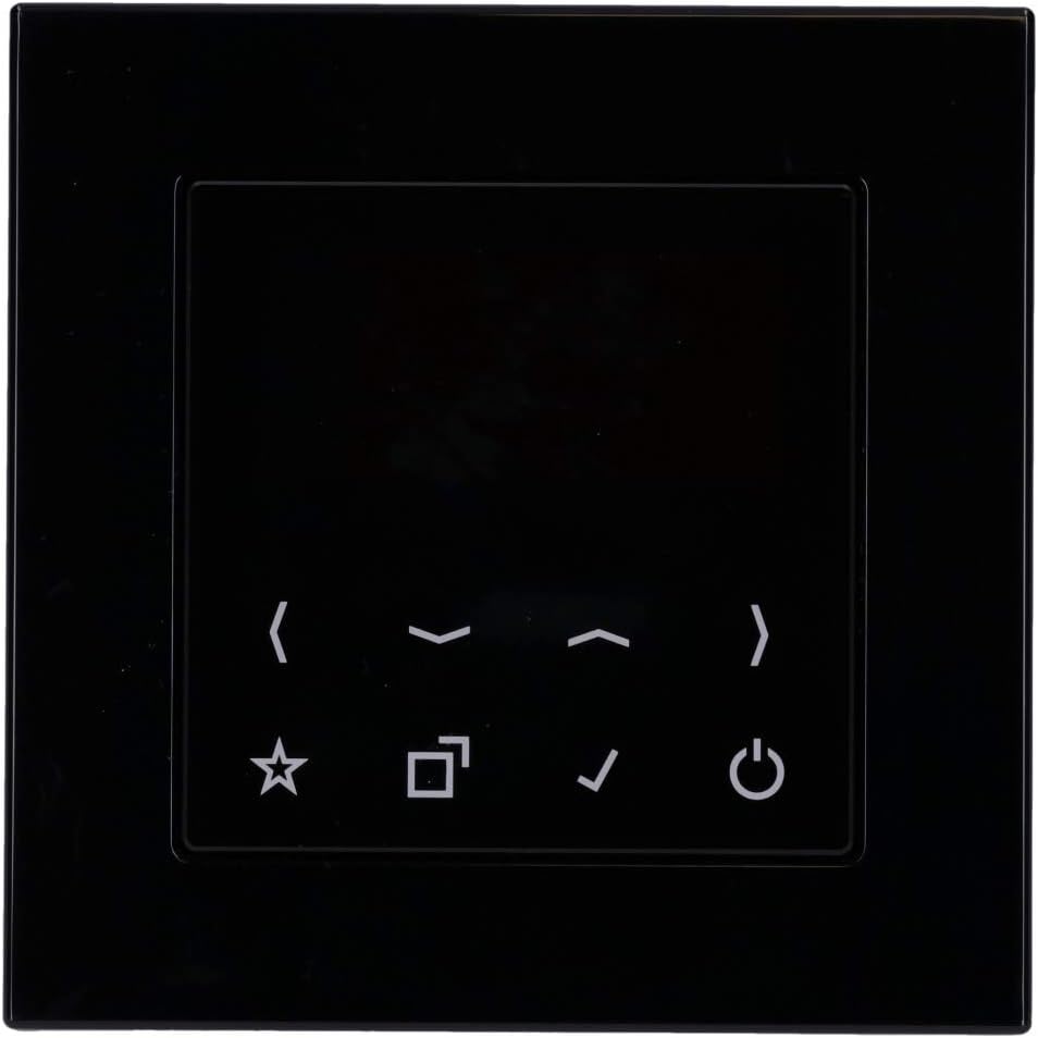 Jung Smart Radio DAB Komplett-Set Schwarz DABASW mit 1-Fach Rahmen A5581BFSW Serie A Set Schwarz Rad