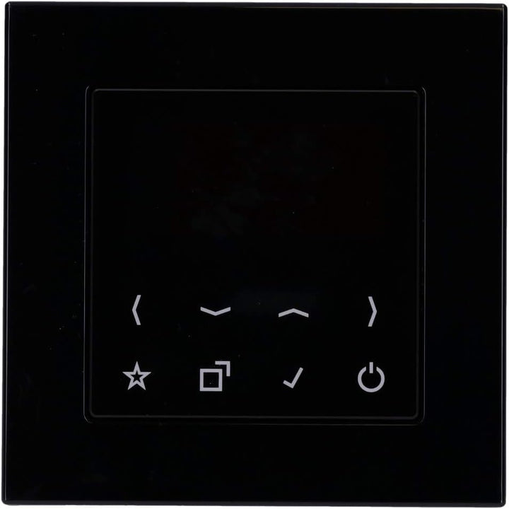 Jung Smart Radio DAB Komplett-Set Schwarz DABASW mit 1-Fach Rahmen A5581BFSW Serie A Set Schwarz Rad