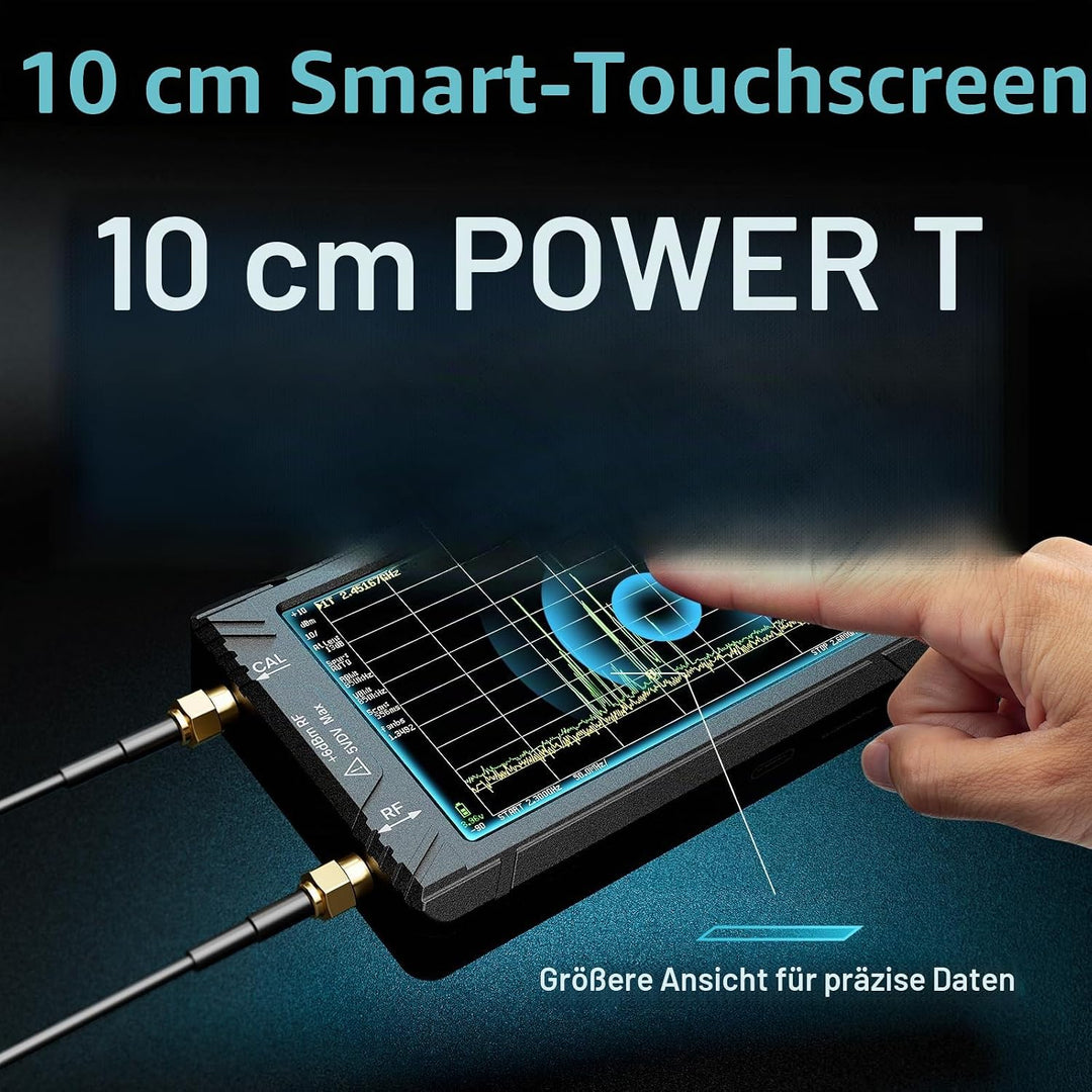 Seesii TinySA Ultra Spektrumanalysator, 2023 Aufgerüsteter Handheld-Frequenzanalysator 4,0&
