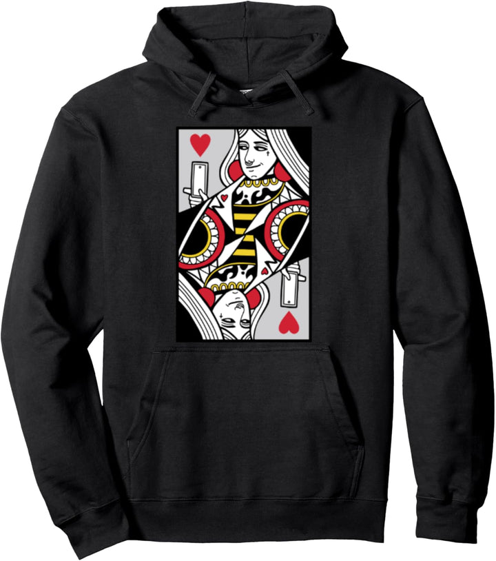 Moderne Herzkönigin Bösewicht Lustiges Halloween-Kostüm Pullover Hoodie