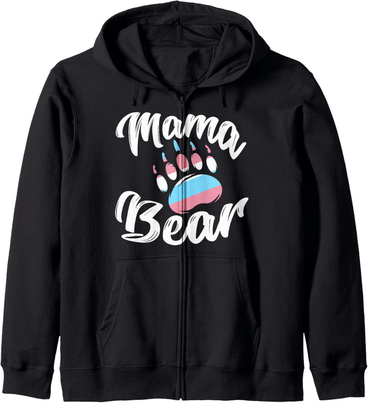 Mama Bear LGBTQ Trans Coole Transgender Geschenke Kapuzenjacke