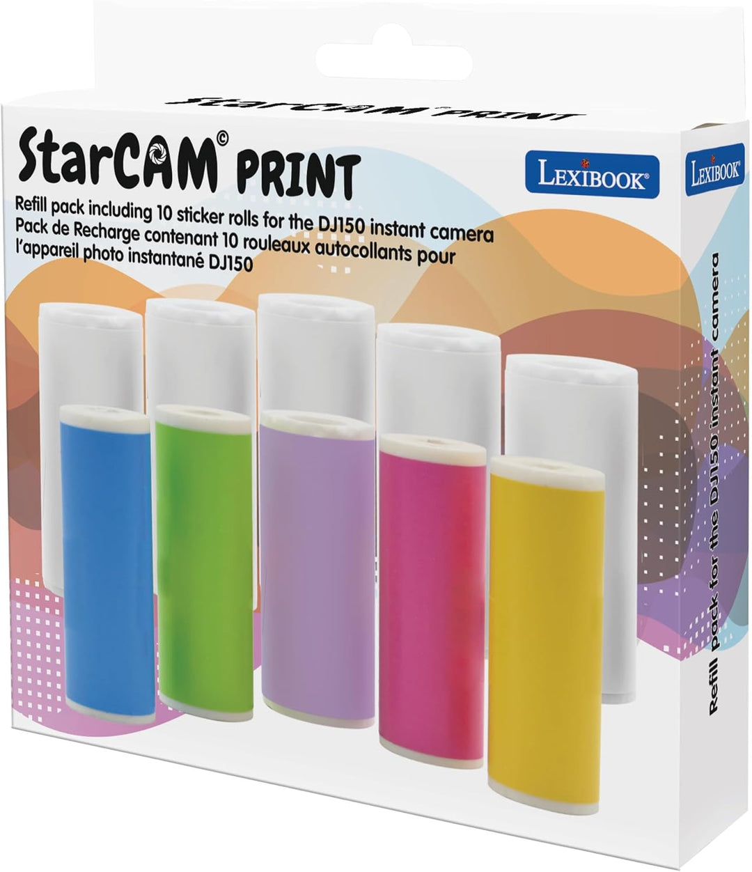 Lexibook StarCAM Print, Nachfüllpack für die DJ150 Sofortbildkamera mit 10 Druckpapier-Rollen, DJ150