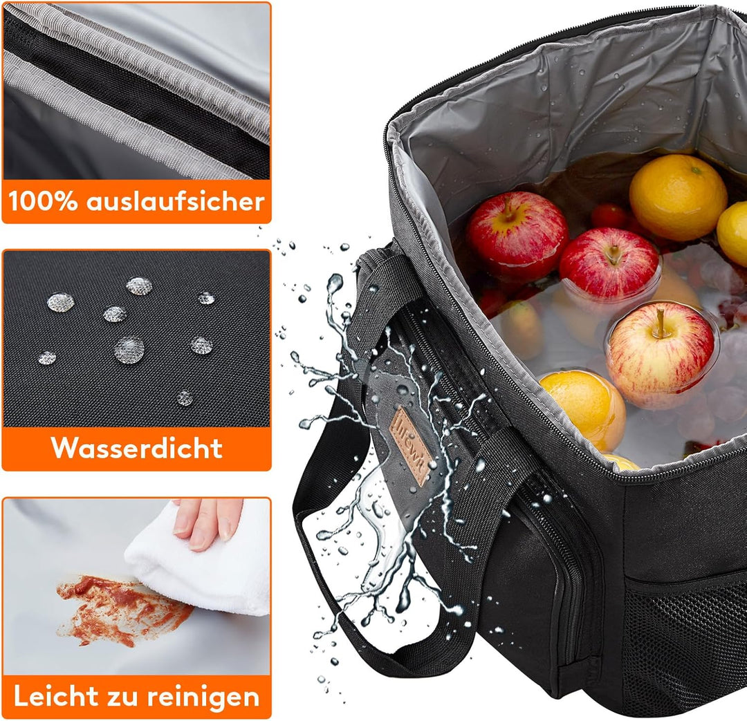 Lifewit Kühltasche Picknicktasche Lunchtasche Mittagessen Tasche Thermotasche Kühltasche Isoliertasc