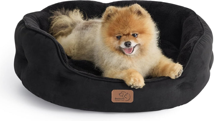 Bedsure Katzenbett waschbar Katzen Bettchen - 63x53x20cm Katzen Bett mit Zweiseitig Innenkissen Katz