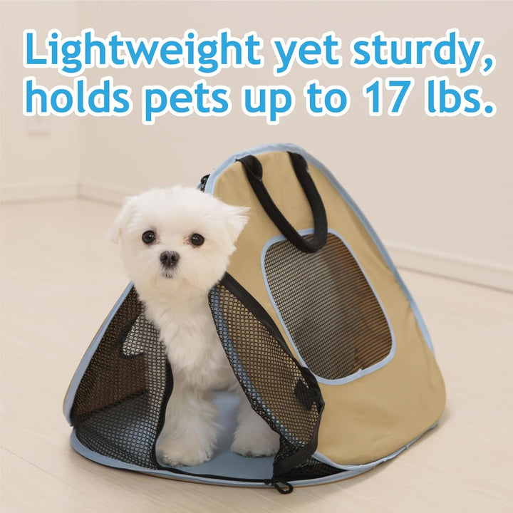 Necoichi Tragbar Ultra Light Cat Carrier mit doppelt Reissverschluss