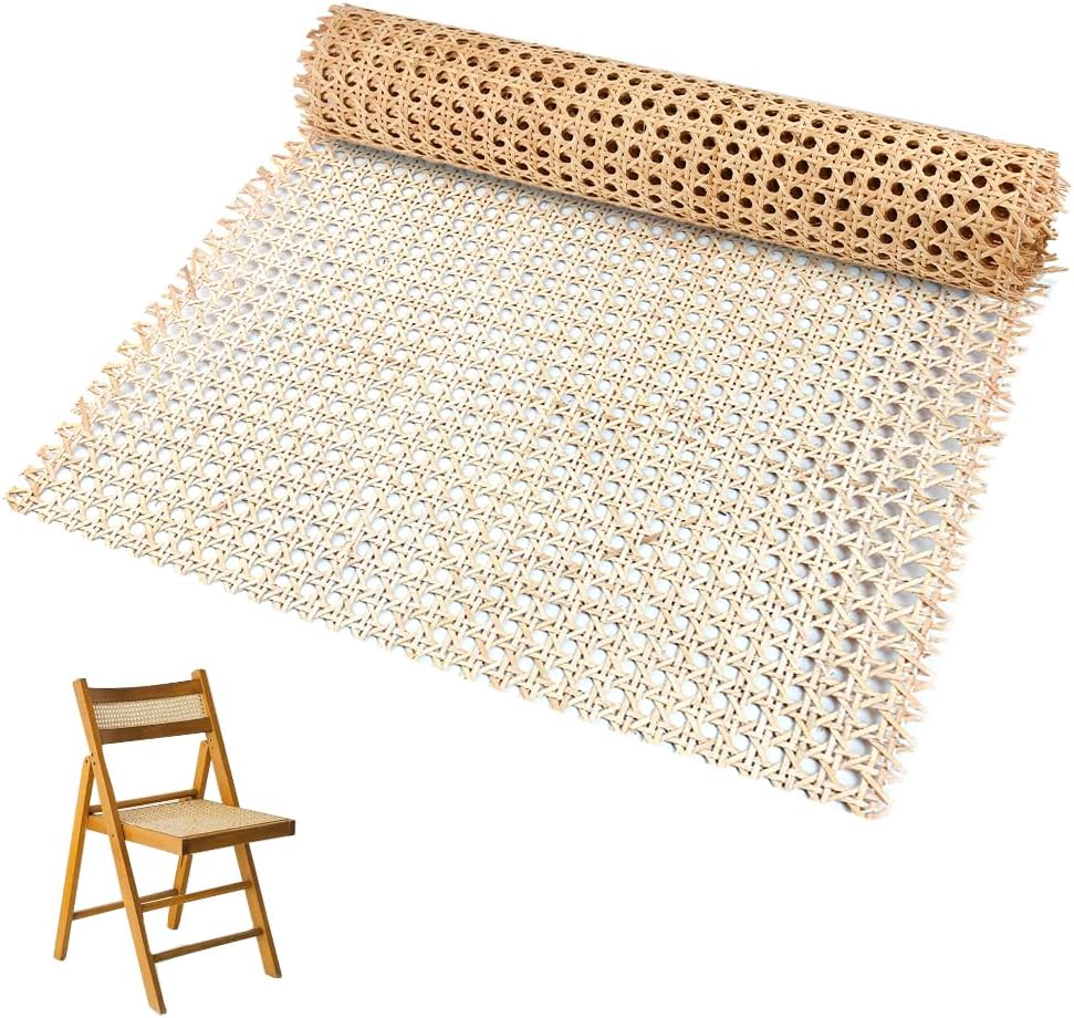 Kleemeiero Rattan Gurtband, 35 x 150cm Rattan Geflecht Natürliches Rattan-Gurt Cane Webbing Rattan R