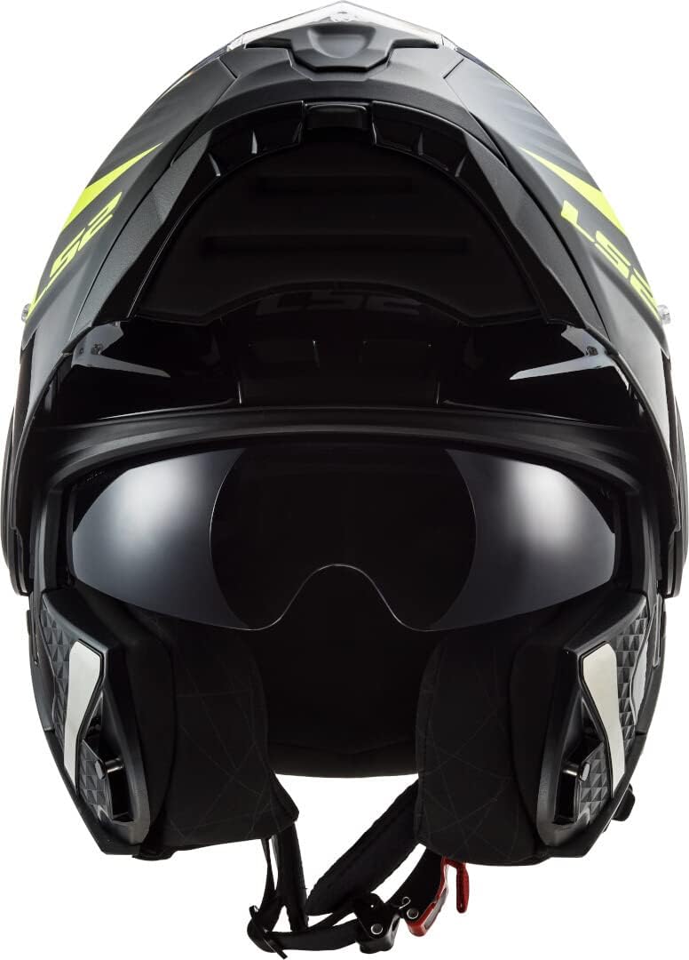 LS2 Motorradhelm FF902 SCOPE SKID BLACK H-V YELLOW, Schwarz/Gelb, XS XS Schwarz/Gelb, XS Schwarz/Gel