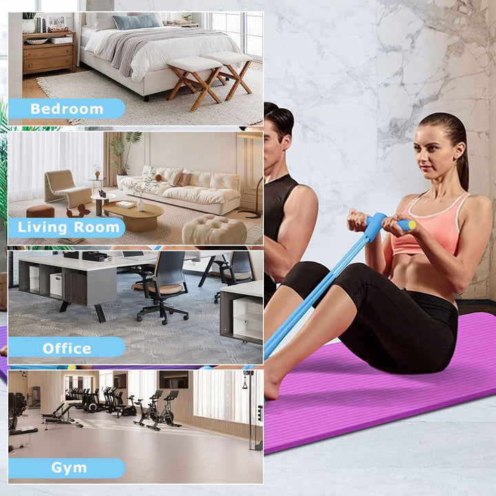 JDCMEI Bauchtrainer, Multifunktionales Spannseil mit Rückentrainer & Fitnessbänder, Sit-Up Trainings