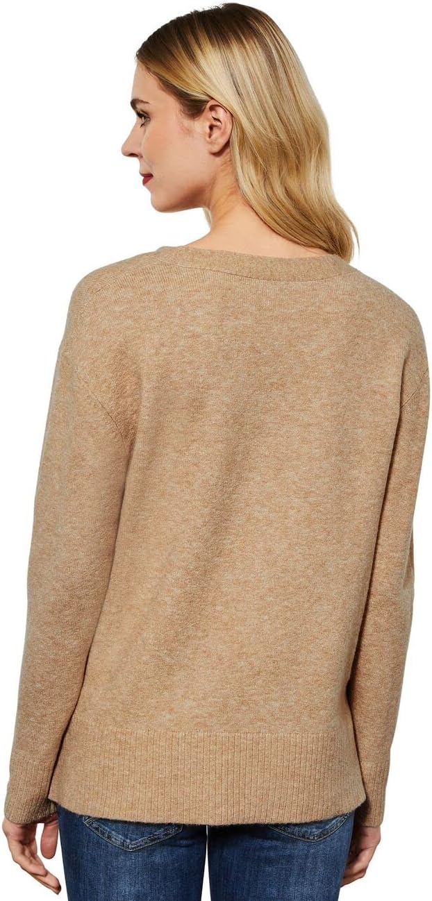Street One Damen Strickpullover 36 Mid Cream Melange, 36 Mid Cream Melange