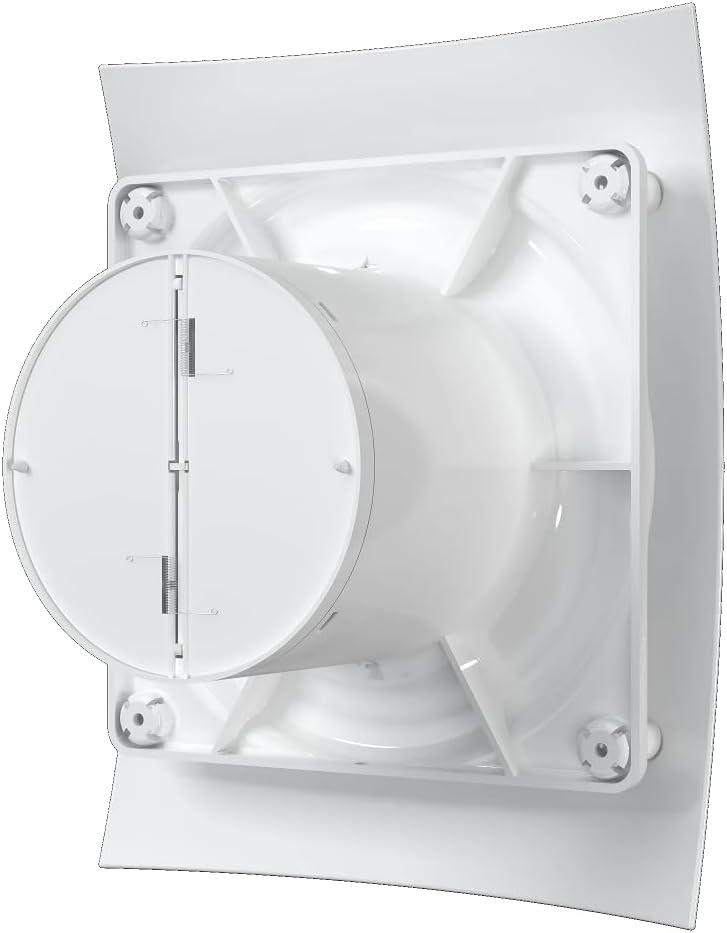 Vlano WING 100/125 TH Badlüfter mit Feuchtigkeitssensor und Nachlauf, 100 mm, 125 mm, 90/165 m³/h, G