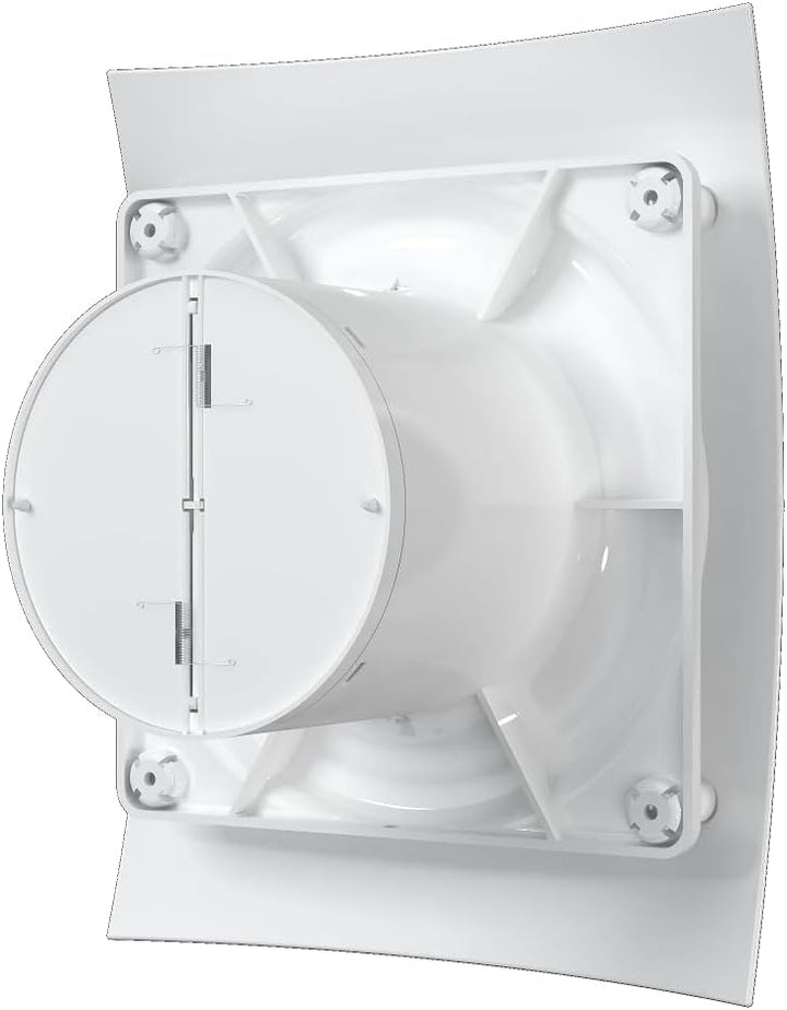 Vlano WING 100/125 TH Badlüfter mit Feuchtigkeitssensor und Nachlauf, 100 mm, 125 mm, 90/165 m³/h, G