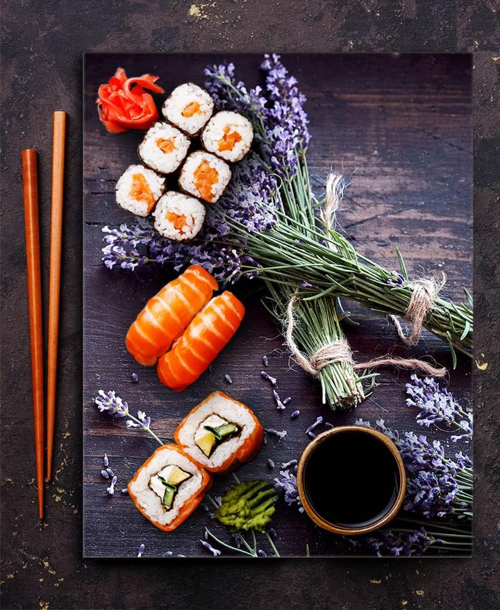 DarHaus Herdabdeckplatte einteilig 40x52 cm Ceranfeld Abdeckung Glas Spritzschutz Abdeckplatte Glasp