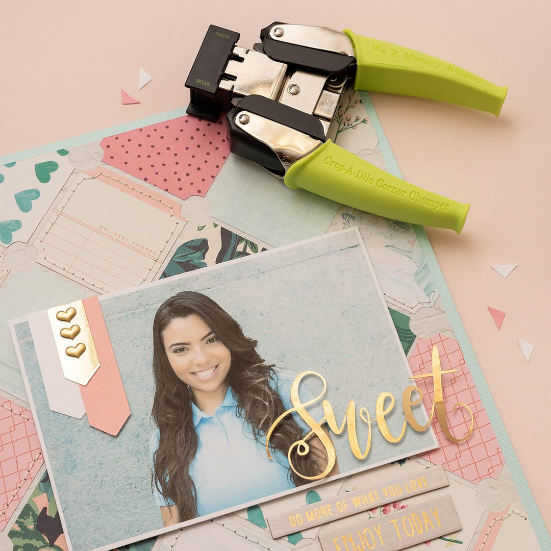 We R Memory Keepers CROP-A-DILE CHOMPER STUB/DECO, Stub & Deco