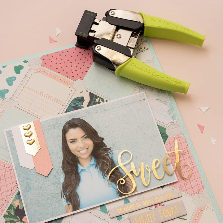 We R Memory Keepers CROP-A-DILE CHOMPER STUB/DECO, Stub & Deco