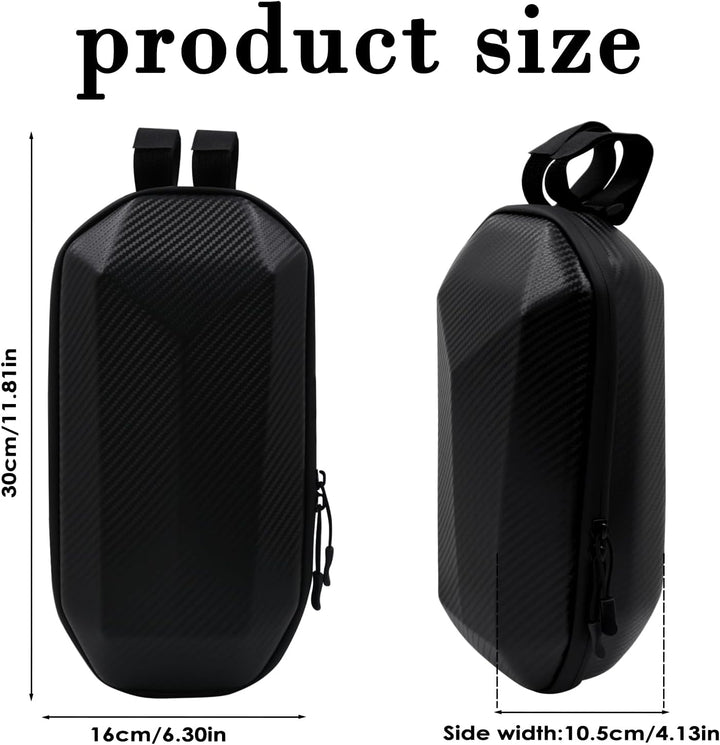 E Scooter Tasche, 4L Grosser Kapazität Rollertasche mit Eva Hard Sell Inneres, wasserdichte Front Tu