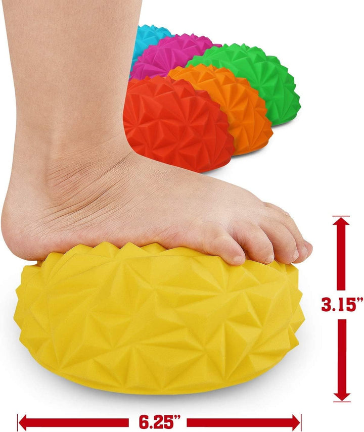 Yes4All Balance Igel 6X Set Balance Pods; Balance-Igel Ø 16 cm; Balance-Halbball in drei Formen für