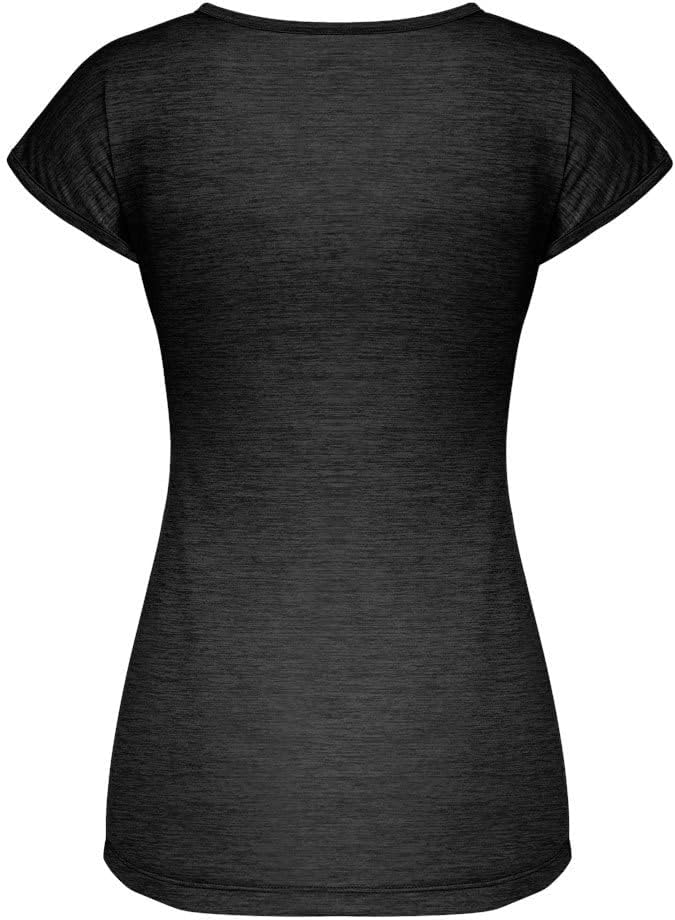Salewa Damen Puez Melange Dry T-Shirt Funktionsshirt Outdoor-Shirt 38 Black Out Melange, 38 Black Ou