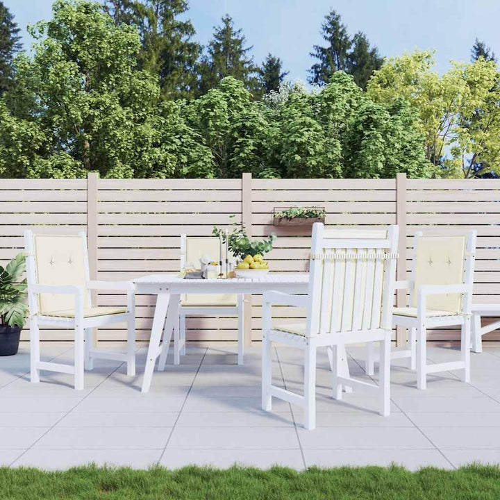 vidaXL Gartenstuhlauflagen 4 STK., Niedriglehner Auflagen für Gartenstühle, Stuhlauflage Stuhlkissen