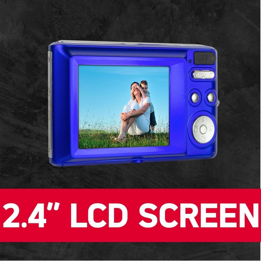 AGFA PHOTO Realishot DC5500 Kompakt-Digitalkamera, 24 MP, 2,4 Zoll LCD, 8-facher Digitalzoom, Lithiu