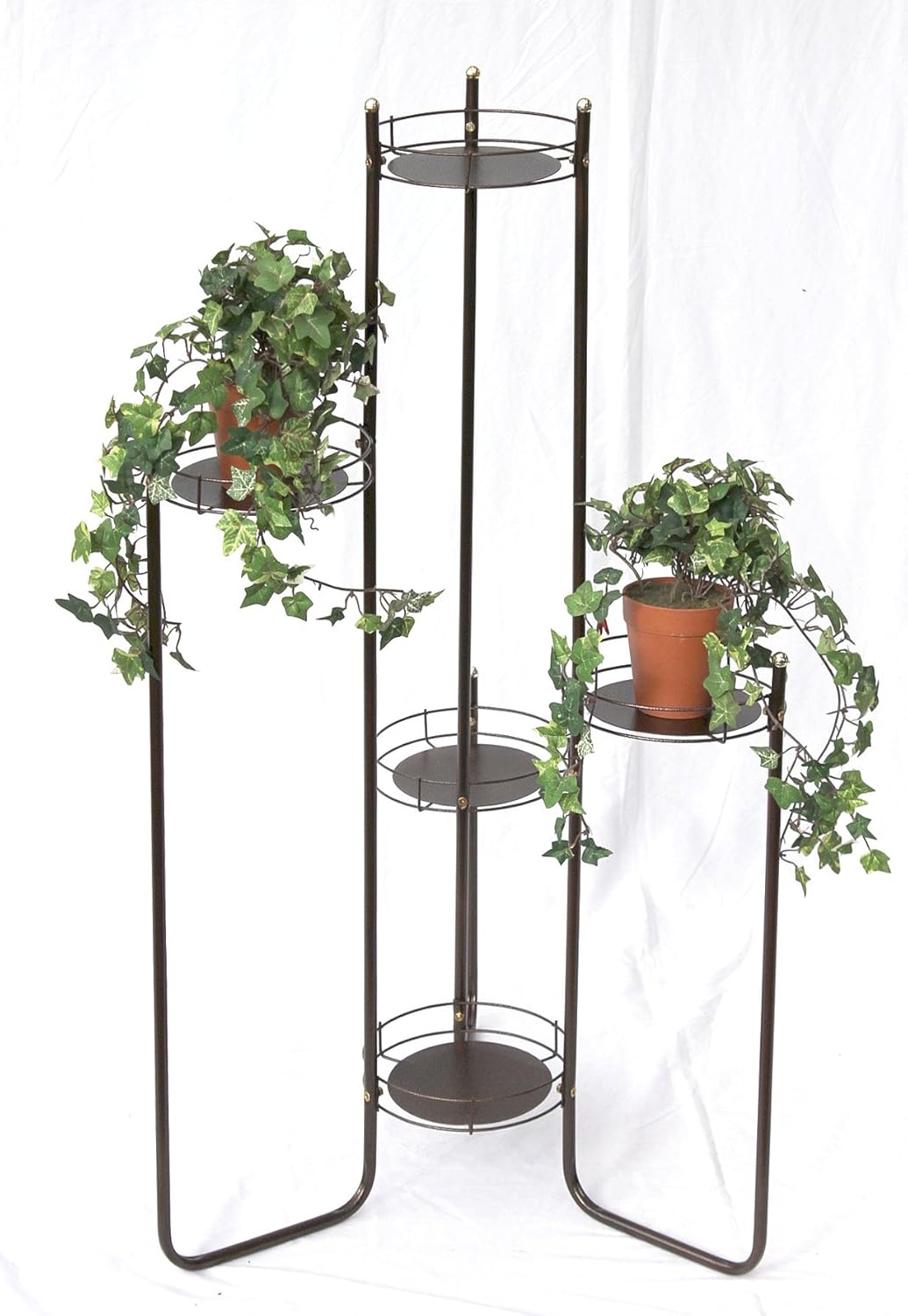DanDiBo Blumentreppe Metall 102 cm Blumenständer mit 5 Ablagen Art.4A Blumenregal Blumensäule Pflanz