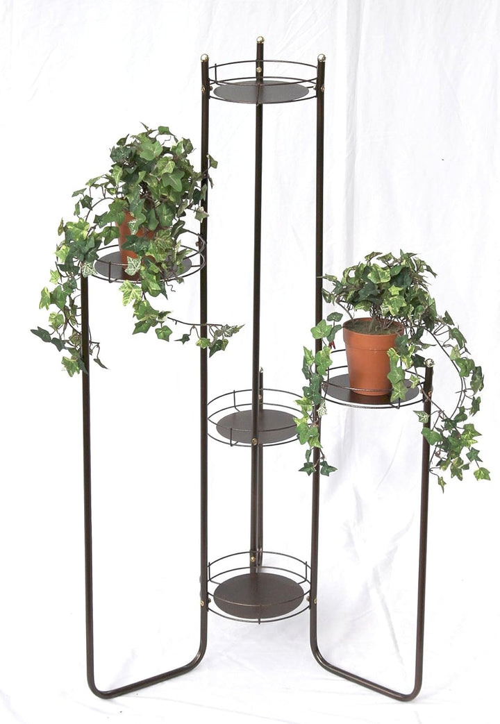 DanDiBo Blumentreppe Metall 102 cm Blumenständer mit 5 Ablagen Art.4A Blumenregal Blumensäule Pflanz
