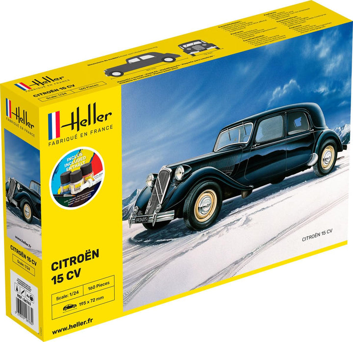 Heller 56763 Citroen 15 CV Modellbausatz, grau
