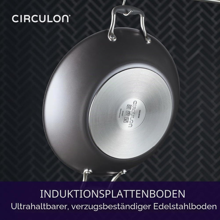 Circulon Scratch Defense Wok Antihaft 36cm – Induktionsgeeigneter Wok mit extremer Antihaftbeschicht