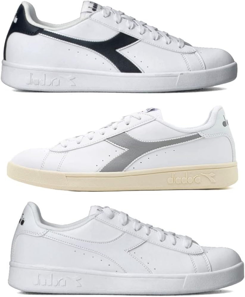 Diadora Unisex Torneo Gymnastikschuh 40.5 EU Weiss Blau, 40.5 EU Weiss Blau
