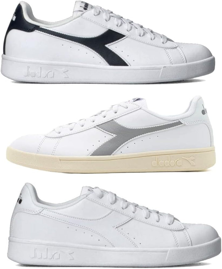 Diadora Unisex Torneo Gymnastikschuh 40.5 EU Weiss Blau, 40.5 EU Weiss Blau