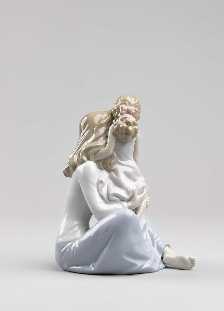 LLADRÓ Figur Mamas Kleines Mädchen. Mutter. Porzellan.